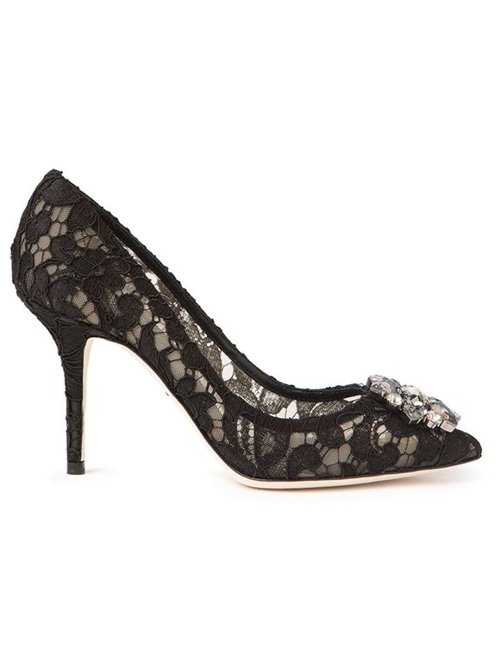 Dolce & Gabbana Macrame Lace Pumps