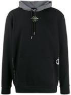 Sergio Tacchini Global Logo Print Hoodie - Black