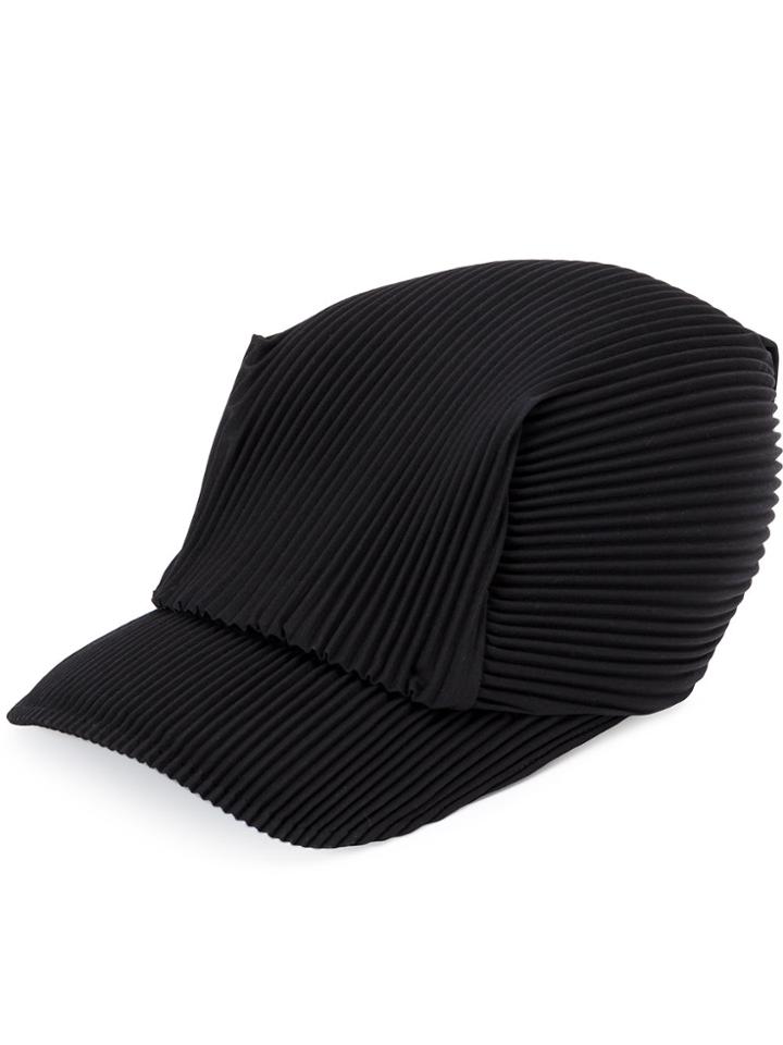 Pleats Please By Issey Miyake Pleated Cap - Black