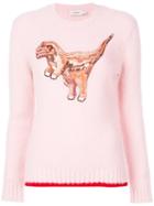Coach - Sequinned Rexy Crewneck Jumper - Women - Nylon/spandex/elastane/mohair/wool - Xs, Pink/purple, Nylon/spandex/elastane/mohair/wool