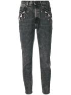 Diesel Black Gold Geometric Detailed Skinny Jeans