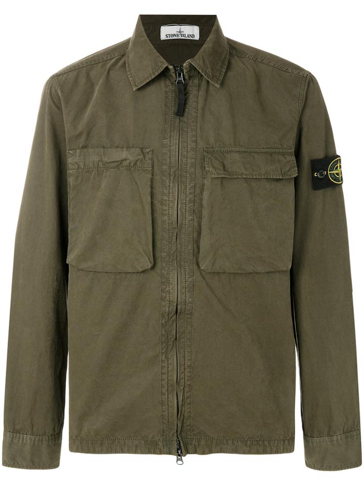 Stone Island Cargo Shirt Jacket - Green