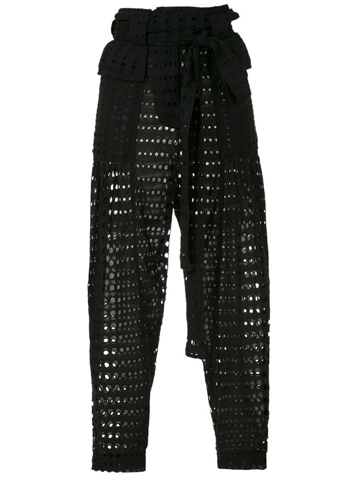 Andrea Bogosian Laise Tied Trousers - Black