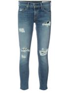 Rag & Bone /jean Skinny Cropped Jeans - Blue