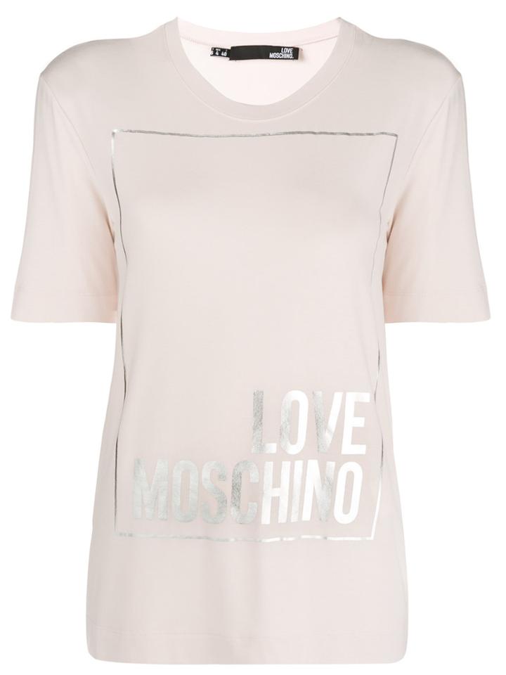 Love Moschino Logo Short-sleeve T-shirt - Pink & Purple