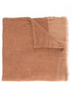 Faliero Sarti 'ciniglina' Scarf, Women's, Brown, Silk/modal/viscose