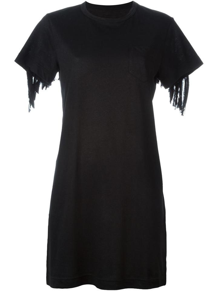 Sacai Fringed Back Oversized T-shirt