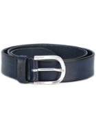 Dondup Classic Belt, Size: 85, Blue, Calf Leather