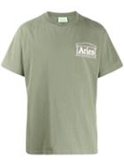 Aries Logo Print T-shirt - Green