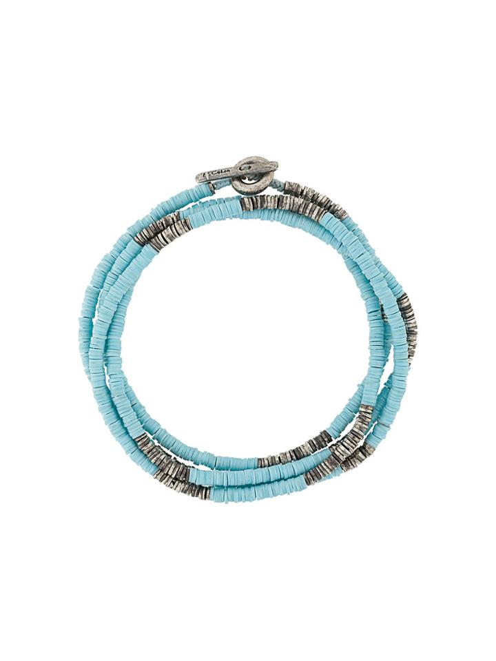 M. Cohen Stacked Wrap Bracelet - Blue