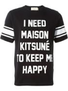 Maison Kitsune Slogan Print T-shirt