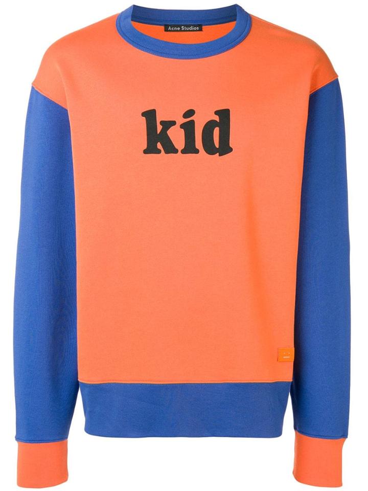 Acne Studios Colourblocked Sweatshirt - Orange