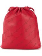 Stella Mccartney Mini Monogram Drawstring Bag - Red