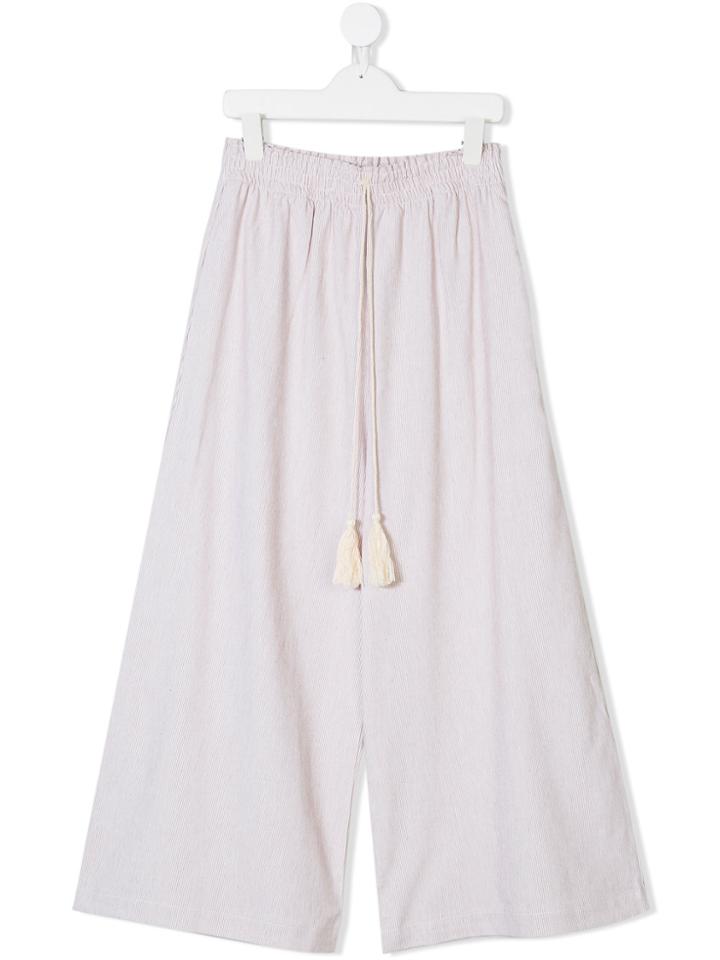 Caffe' D'orzo Drop Crotch Trousers - White