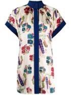 Maison Rabih Kayrouz Floral-print Shirt - Blue