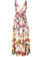 Blugirl - Cactus Print Maxi Dress - Women - Polyester - 40, Polyester