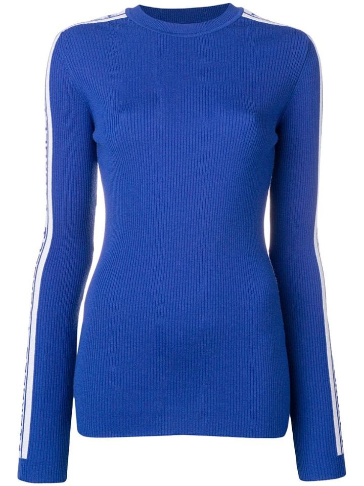 Fiorucci Ribbed Knit Jumper - Blue