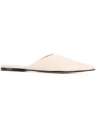 The Row Point-toe Mules - White