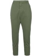 Nili Lotan High Waisted Cropped Trousers - Green