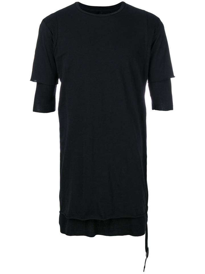 Army Of Me Ribbed-hem Fitted T-shirt - Black