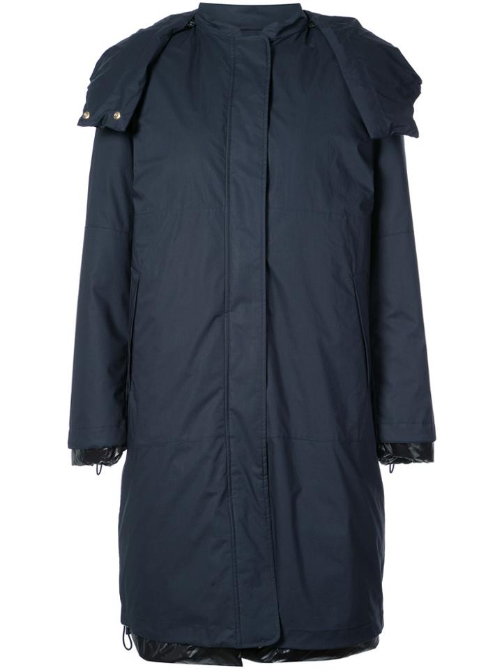 Jil Sander Hooded Raincoat - Blue