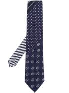 Etro Multi-pattern Tie - Blue