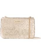 Love Moschino Sequinned 'love' Shoulder Bag - Nude & Neutrals