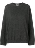 Fine Edge Classic Cashmere Sweater - Grey