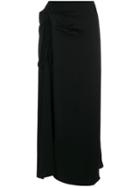 Marni Gather And Tie Skirt - Black