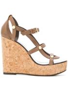 Jimmy Choo Nerissa 120 Wedges - Brown
