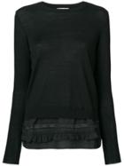 P.a.r.o.s.h. Frill Detail Jumper - Black