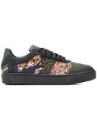 Mr & Mrs Italy Camouflage Tape Skate Sneakers - Green