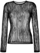 Saint Laurent - Distressed Open Knit Top - Women - Viscose - M, Black, Viscose