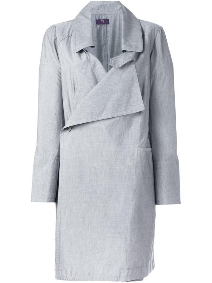 Y's By Yohji Yamamoto Vintage Lightweight Coat - Grey