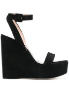 Giuseppe Zanotti Design Platform Wedge Sandals - Black