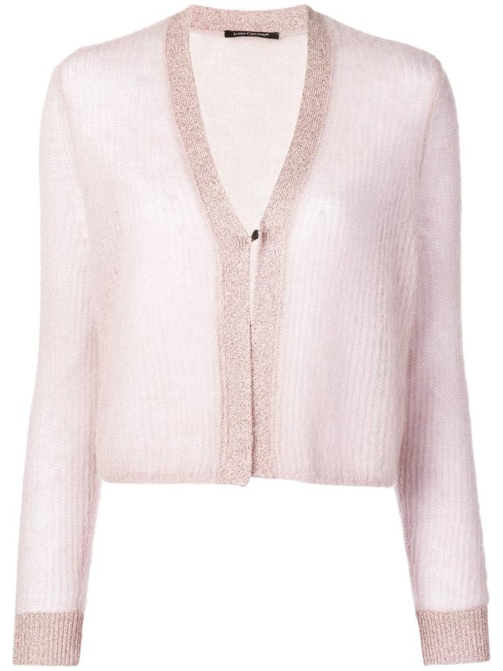 Luisa Cerano Open Front Cardigan - Pink