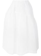 Simone Rocha Cloqué Full Midi Skirt, Women's, Size: 8, White, Nylon/acrylic/polybutylene Terephthalate (pbt)/polyester