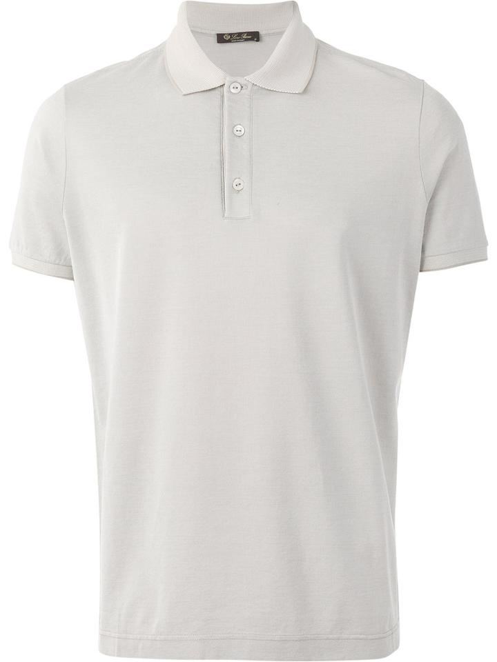 Loro Piana Classic Polo Shirt, Men's, Size: Large, Nude/neutrals, Silk/cotton