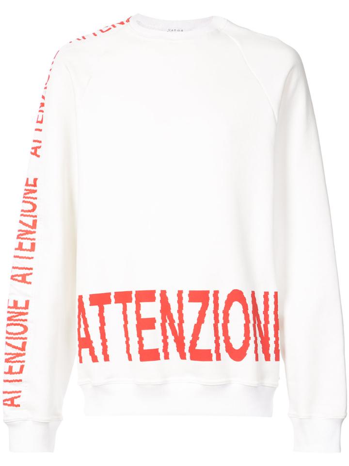Bethany Williams Attenzione Sweatshirt - White