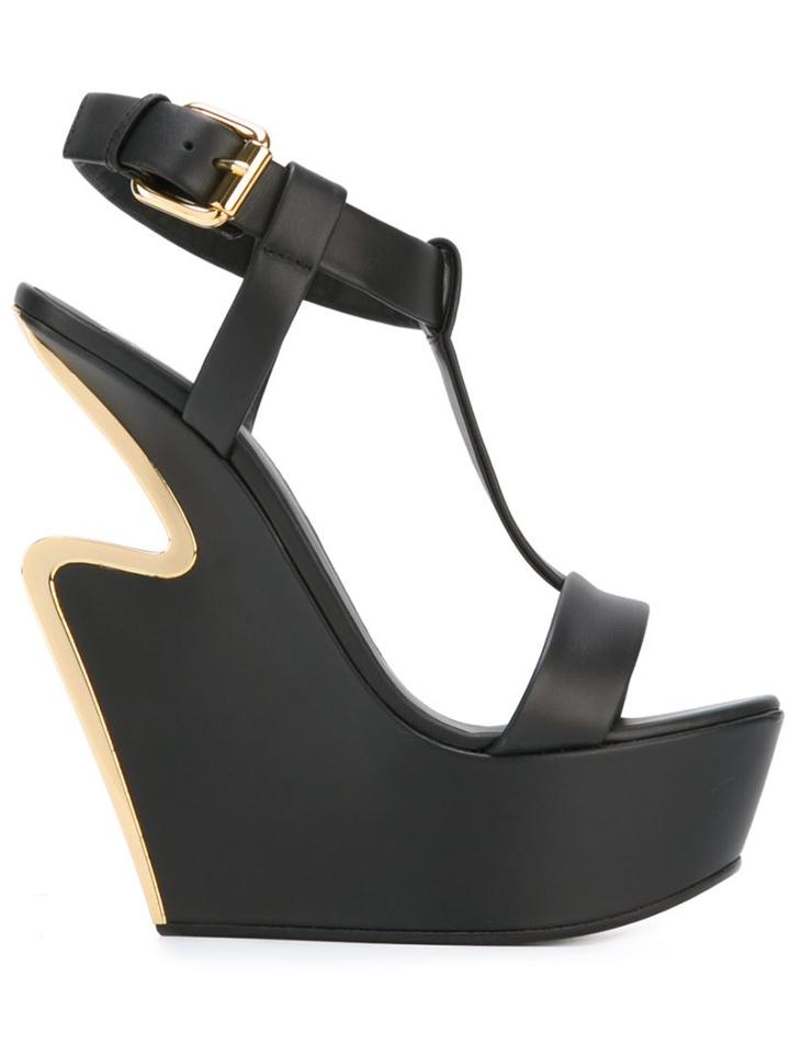 Giuseppe Zanotti Design Sculpture Wedge Sandals