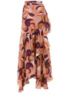 Adriana Degreas Nautilus Ruffled Skirt - Multicolour