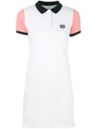 Kenzo Mini Tiger Polo Dress, Women's, Size: Large, White, Cotton