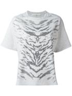 Golden Goose Deluxe Brand Zebra Print T-shirt, Women's, Size: Small, White, Cotton