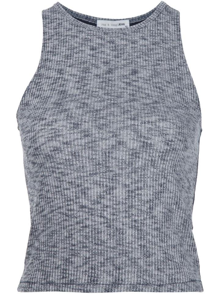 Rag & Bone - Ribbed Tank Top - Women - Polyester/spandex/elastane/rayon - M, Black, Polyester/spandex/elastane/rayon