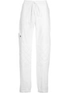Rosie Assoulin - Quilted Knee Sweatpants - Women - Cotton - 6, White, Cotton