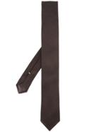 Eleventy Knitted Effect Tie - Brown