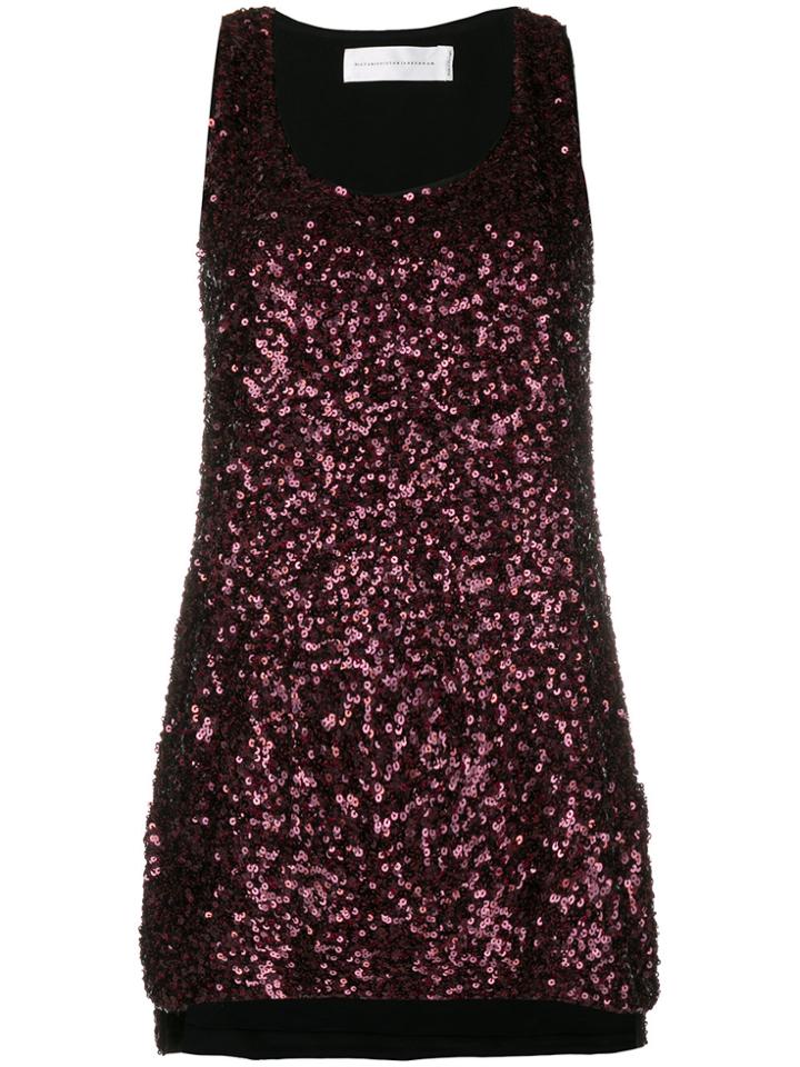 Victoria Victoria Beckham All Over Sequin Blouse - Red