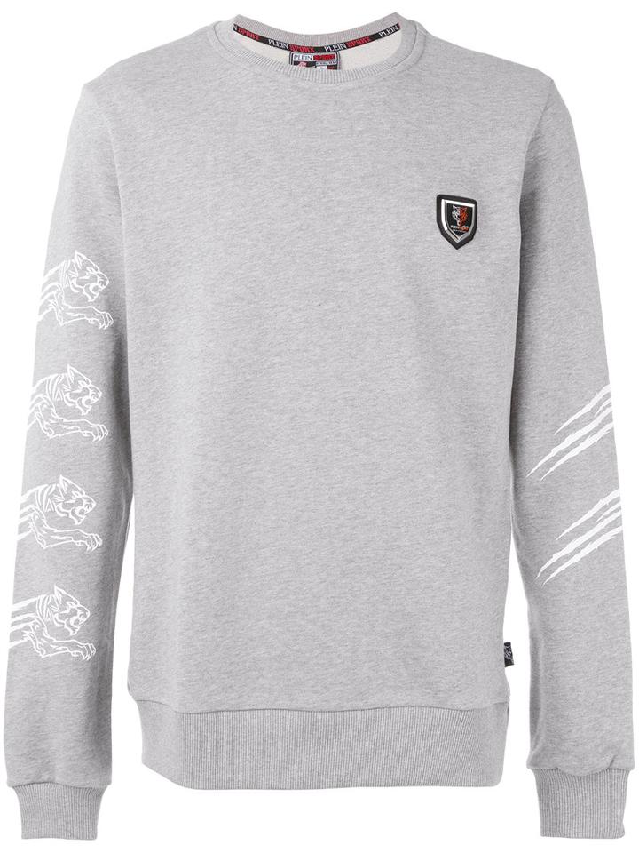 Plein Sport - Sleeve Print Sweatshirt - Men - Cotton - Xl, Grey