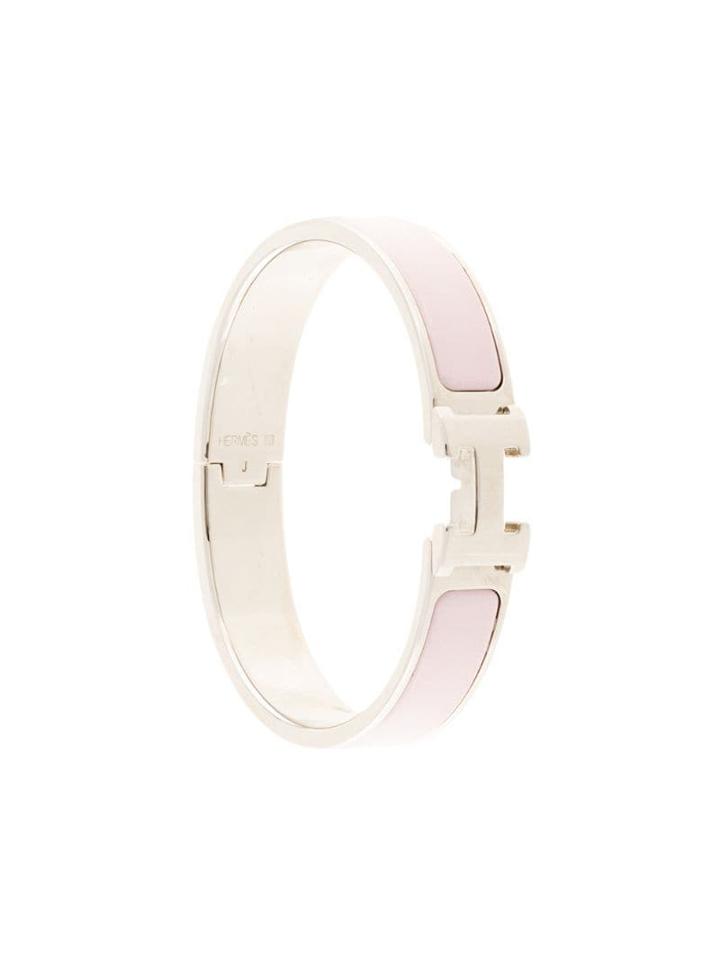 Hermès Pre-owned H Logo Clic Clac Bangle - Pink