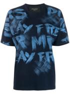 Mr & Mrs Italy Painted T-shirt - Blue